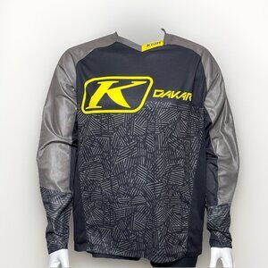 KLIM Dakar Motorcross Jersey Mens L Colorado 600 Off Road Padded Sleeve Black
